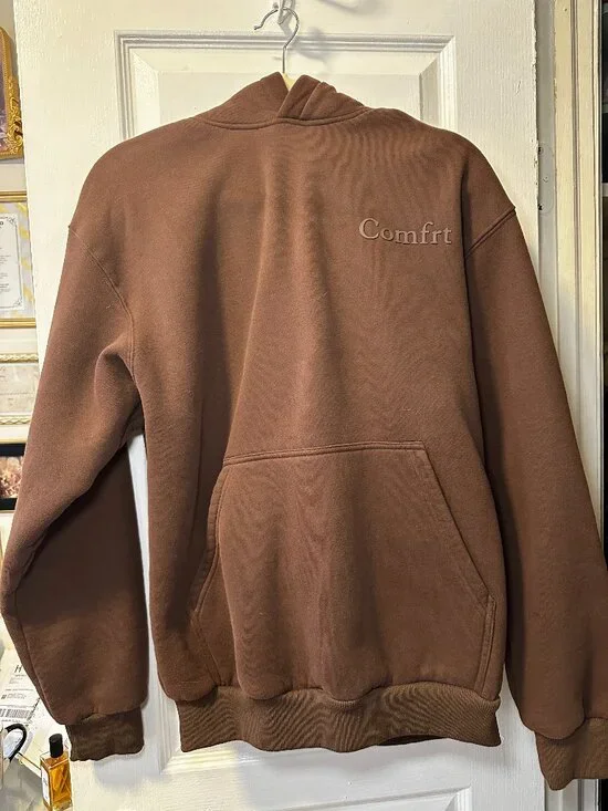 Comfrt hoodie chocolate brown XS - Picture 2 of 6